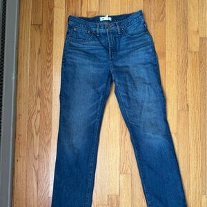 Madewell blue jeans Mid Rise 90’s Straight size 27